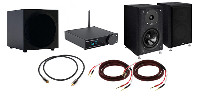 Pack Fosi Audio x Eltax Fosi Audio DA2120A + Eltax Monitor III + Eltax SW800 + Câbles HP + Câble RCA LFE