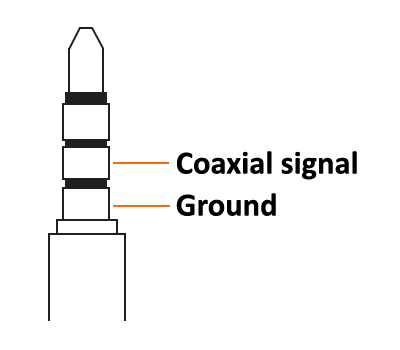 Schéma pinout câble coaxial RCA / Jack 3.5mm