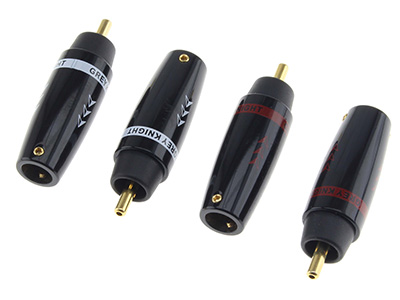 Male RCA connectors : Set of 4