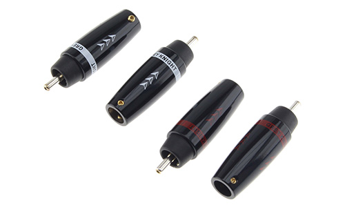 Male RCA connectors : Set of 4