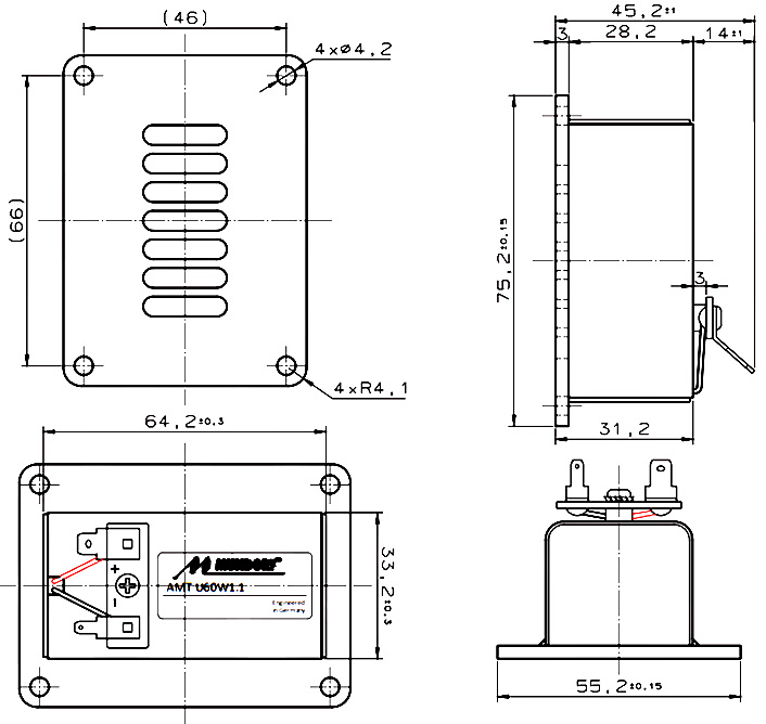 MUNDORF AMT U60W1.1 : Dimensions