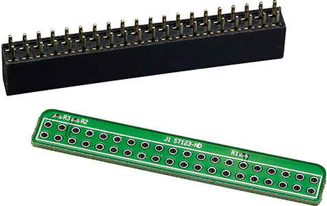 GPIO 40PIN SMD Extension Kit : Front view