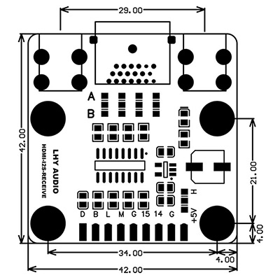 Diagram of the LHY Audio Receiver module