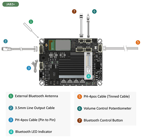 WONDOM AA-JA11118 : Connection diagram