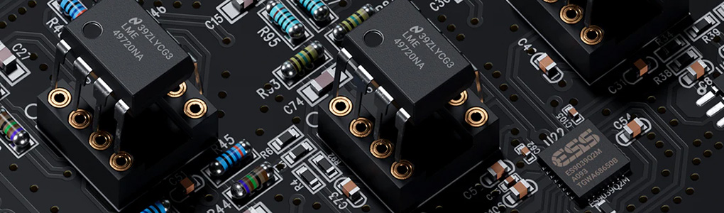 Fosi Audio ZD3 : Macro view of the PCB