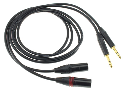 Photo des câble Audiophonics WIRE Jack TRS 6.35mm / XLR