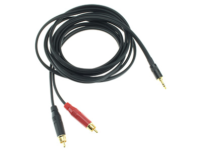 Photo du câble AUDIOPHONICS WIRE RCA/Jack 3.5mm