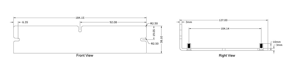 Dimensions du support Wondom AA-AA11466