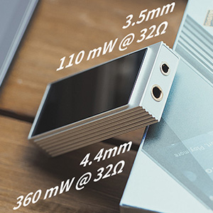 Shanling UA6 : Jack outputs and respective output power