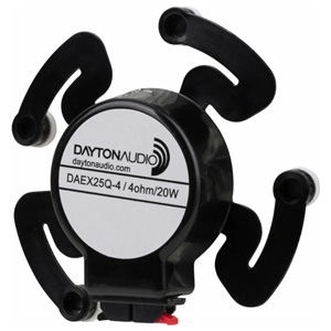 Dayton Audio DAEX25Q-4: 3/4 view