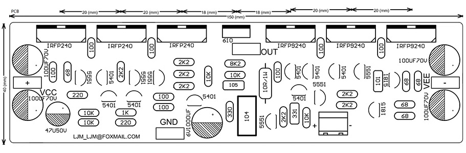 LJM L15: PCB diagram