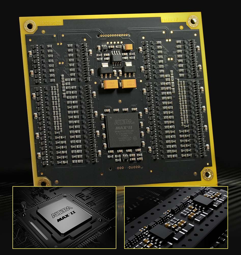 Photo of the R2R circuit of the CENTAURUS TOPPING DAC