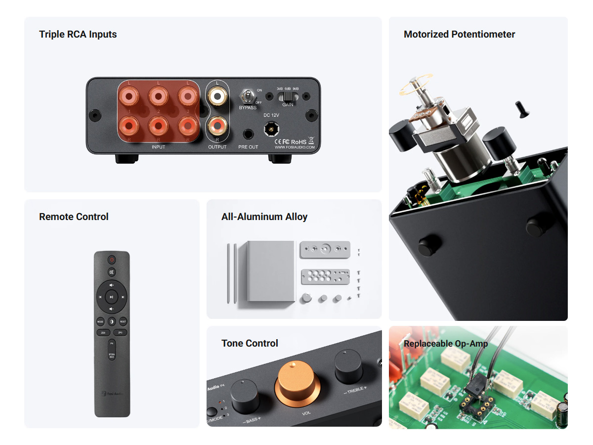 Fosi Audio P4: Key features