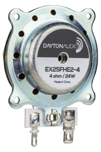 Dayton Audio EX25FHE2-4 : Vue de 3/4