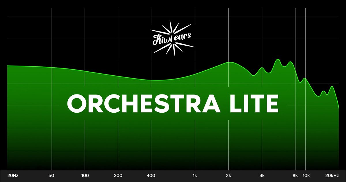 Kiwi Ears Orchestra Lite frequency response curve